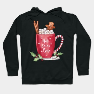 Hot cocoa bar sign. Christmas art. Hoodie